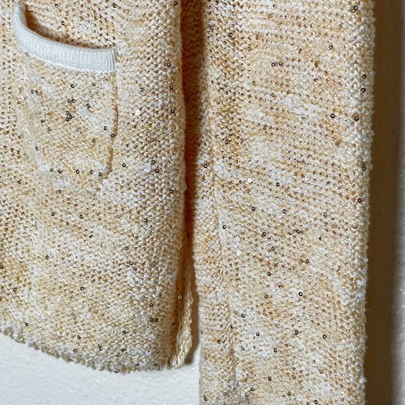 Amina Rubinacci | Boucle Sequin Knit Cardigan - Picture 5 of 8